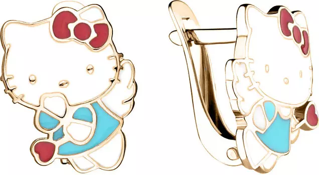 Серьги Aquamarine 33482-S-g-a