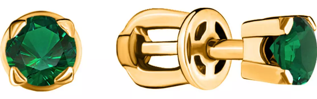 Серьги Aquamarine 42891P-S-g-a