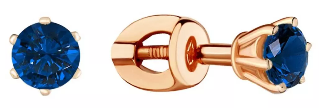 Серьги Aquamarine 42893N-S-g-a