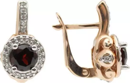 Серьги Aquamarine 4298003A-S-g-a