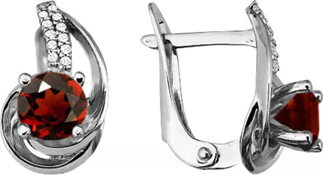 Серьги Aquamarine 4298503A-S-a