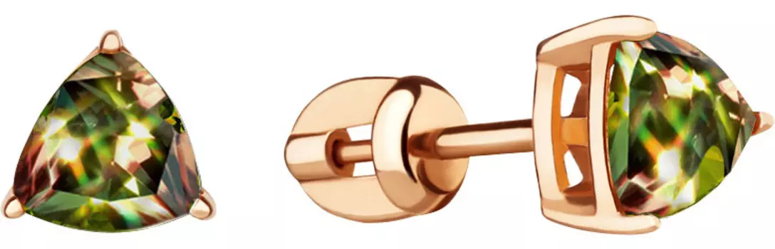 Серьги Aquamarine 4390119-S-g-a