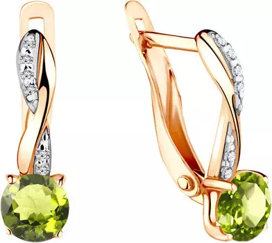 Серьги Aquamarine 4406107A-S-g-a