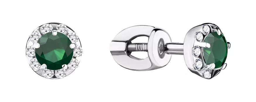 Серьги Aquamarine 4408509A-S-a