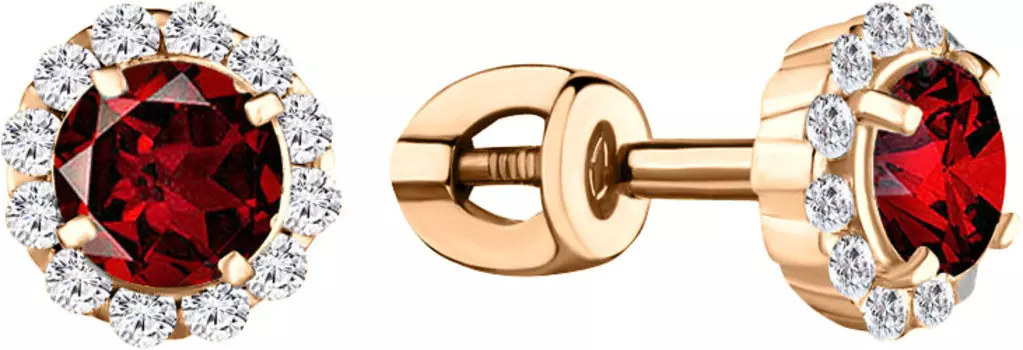 Серьги Aquamarine 4408603A-S-g-a