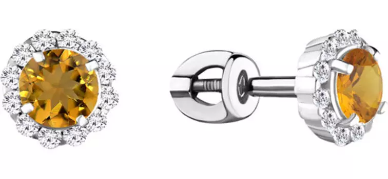 Серьги Aquamarine 4408606A-S-a