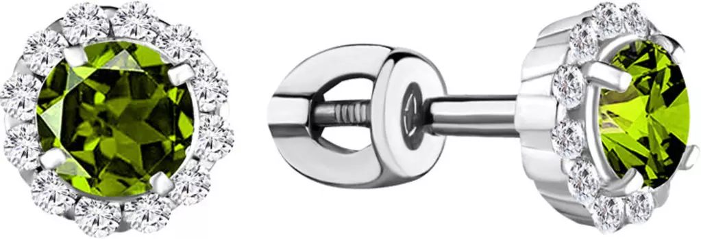 Серьги Aquamarine 4408607A-S-a