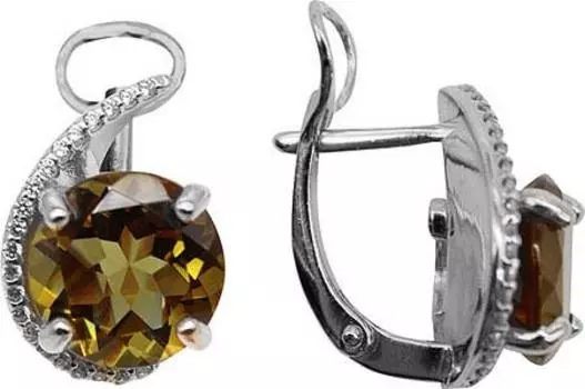 Серьги Aquamarine 4422119A-S-g-a