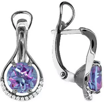 Серьги Aquamarine 4431825A-S-a