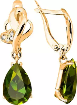 Серьги Aquamarine 4433819A-S-g-a