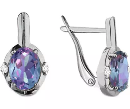 Серьги Aquamarine 4469325-S-a