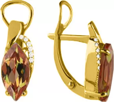 Серьги Aquamarine 4475919A-S-g-a