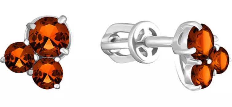 Серьги Aquamarine 4480203-S-a