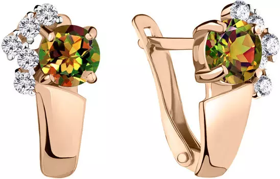 Серьги Aquamarine 4480319A-S-g-a