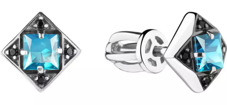 Серьги Aquamarine 4486505CH-S-a