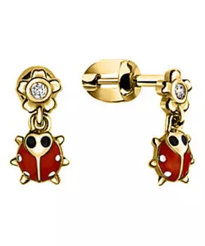 Серьги Aquamarine 46011A-S-g-a