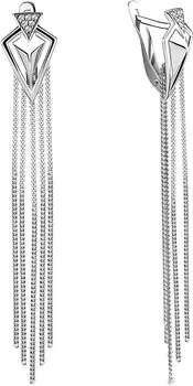 Серьги Aquamarine 46054A-S-a