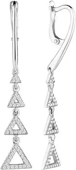 Серьги Aquamarine 46276A-S-a