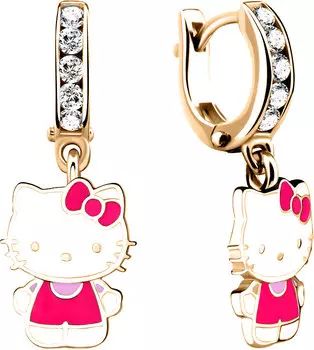 Серьги Aquamarine 46434A-S-g-a