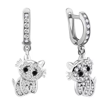 Серьги Aquamarine 46544ACH-S-a