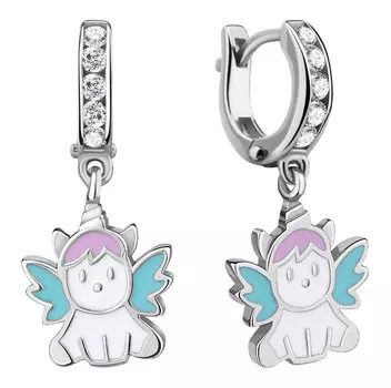 Серьги Aquamarine 46831A-S-a