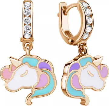 Серьги Aquamarine 46832A-S-g-a