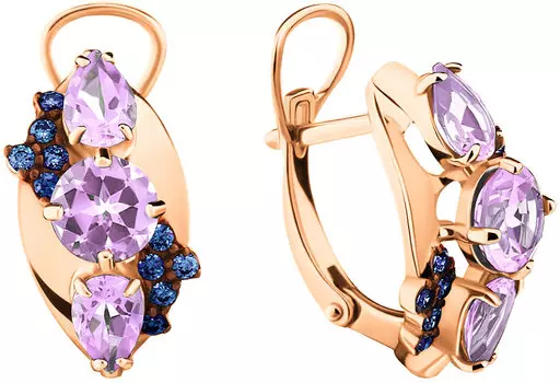 Серьги Aquamarine 4707604N-S-g-a