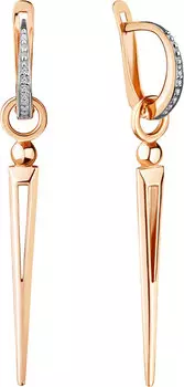 Серьги Aquamarine 48015A-S-g-a