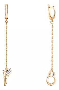 Серьги Aquamarine 48944A-S-g-a