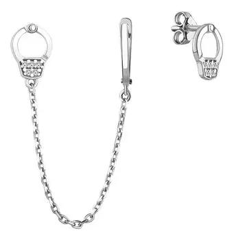 Серьги Aquamarine 48945A-S-a