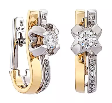 Серьги Арт-Модерн 020415-ZH/B