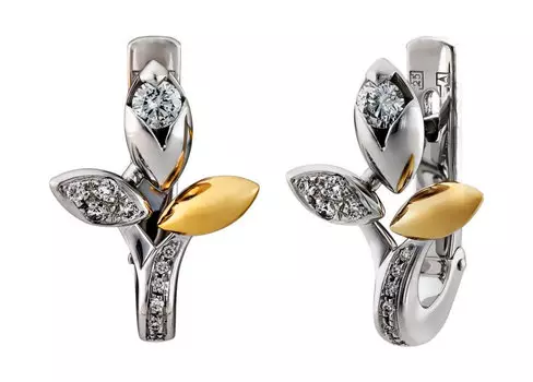 Серьги Арт-Модерн 020444-ZH/B