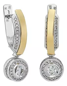 Серьги Арт-Модерн 020533-ZH/B