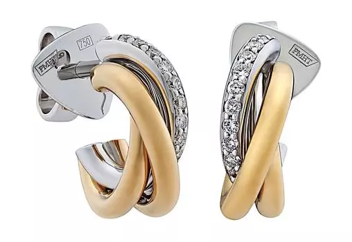 Серьги Арт-Модерн 020646-ZH/B