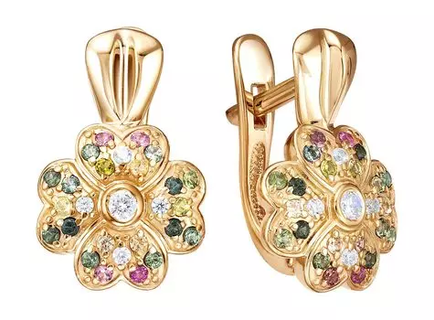 Серьги Империал S1525JU/Ag-617/6POZ