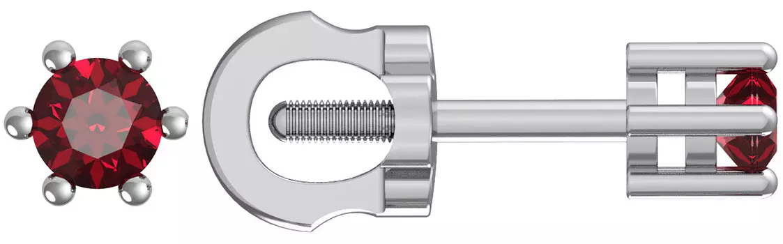 Серьги Эридан P6K008-RB