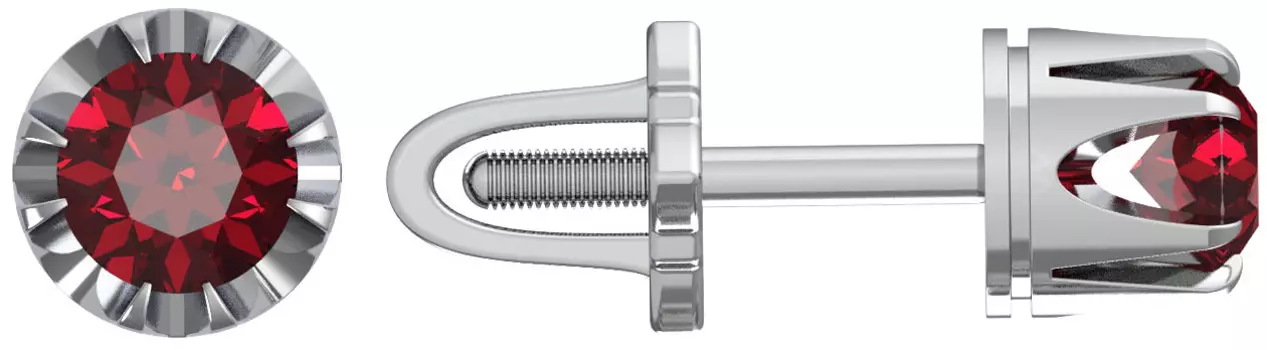 Серьги Эридан PS-020-RB