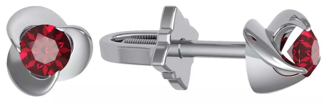 Серьги Эридан PSM-015-RB