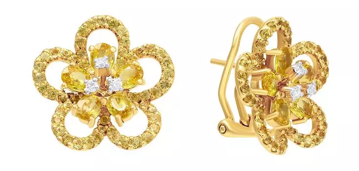 Серьги JV 01725E-SR-YS-YG