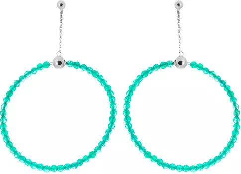 Серьги JV 10575E-LMN-SR-ZAG-WG