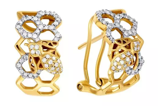 Серьги JV AAE-4237-YG