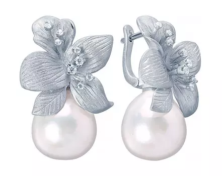 Серьги JV CYZPE031312-SR-WP-001-WG