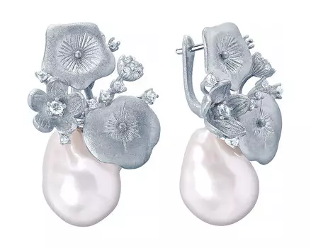 Серьги JV CYZPE031415-SR-WB-001-WG