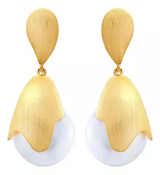 Серьги JV CYZPR0053-SR-WB-YG