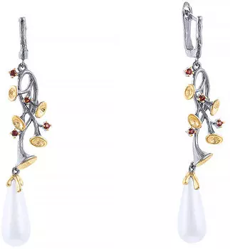 Серьги JV E01645-SR-GR-WM-BJ