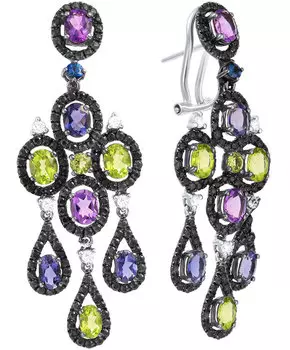 Серьги JV E02473K-SR-SA-AM-IL-PD-WG