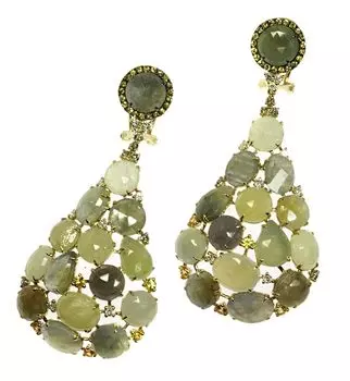 Серьги JV E03172K-SR-DN-CR-BLK