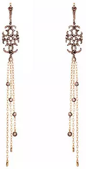 Серьги JV E11670BR-Y-DN-YG