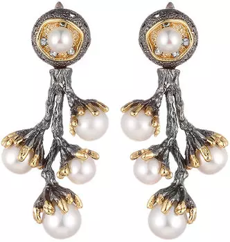 Серьги JV E188-LG-SR-BT-WP-BJ