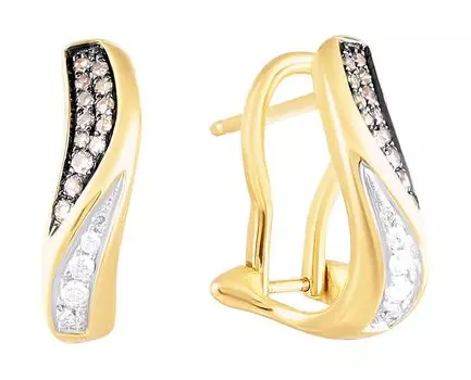 Серьги JV E26607C-DN-YG